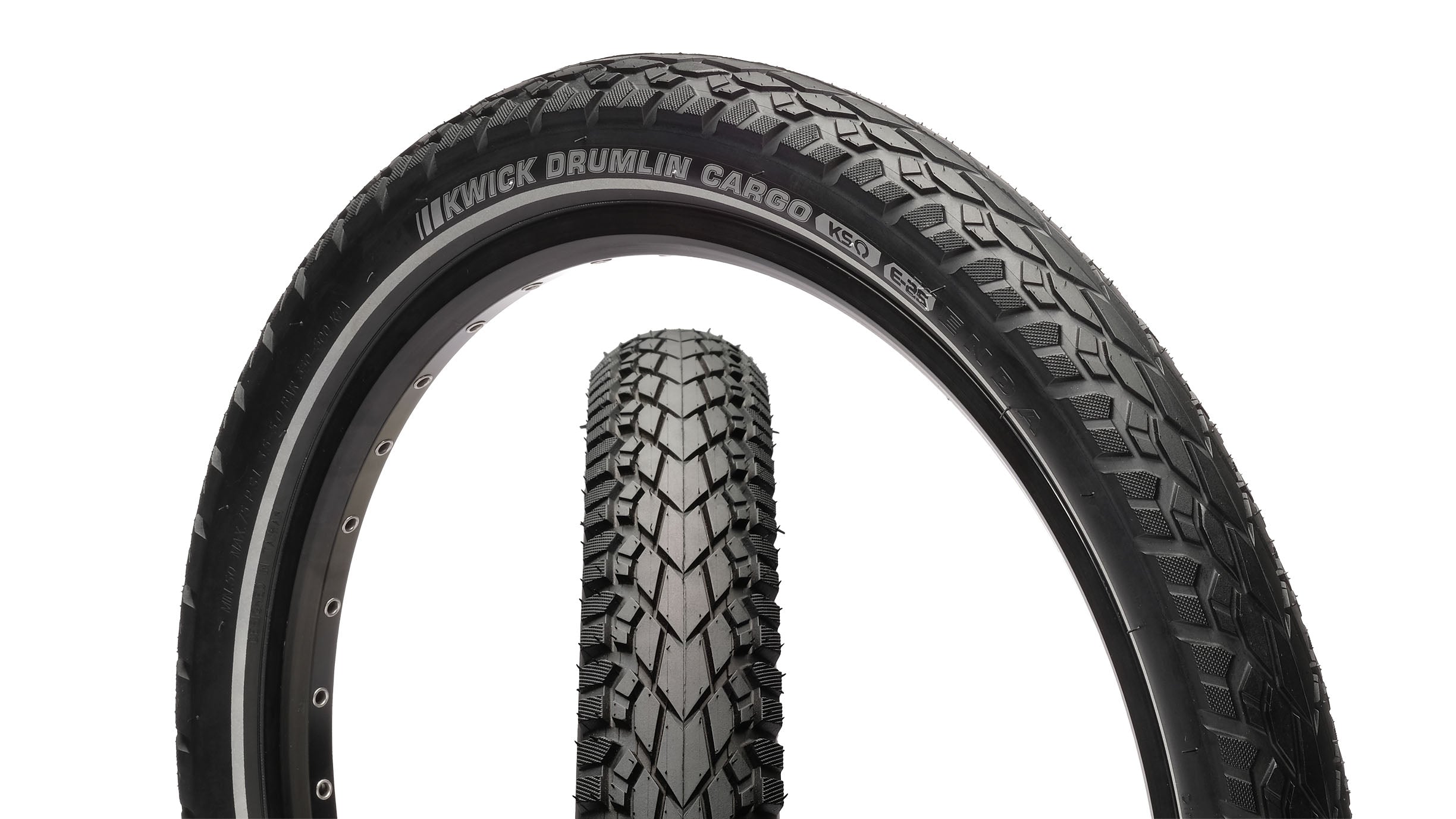 Kenda Tyre - 20 x 2.20 - KWICK DRUMLIN CARGO - BLACK