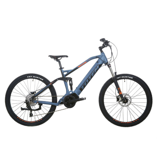 TOTEM Carry Pro 18" x 27.5" Dual Suspension Boost E-Bike : Blue/Black