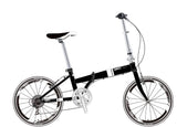 GTB20FZ Greytek 20" Wheel Aero Folding Bike : Matt Black