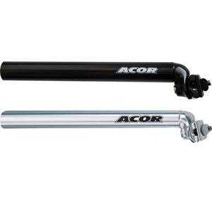 ASP202 Acor 400mm X 28.6mm Black 1-Bolt Offset Alloy S/Post