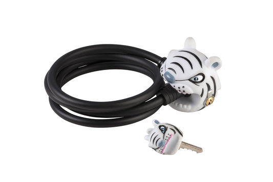 CZK22 Crazy Safety White Tiger Cable Lock