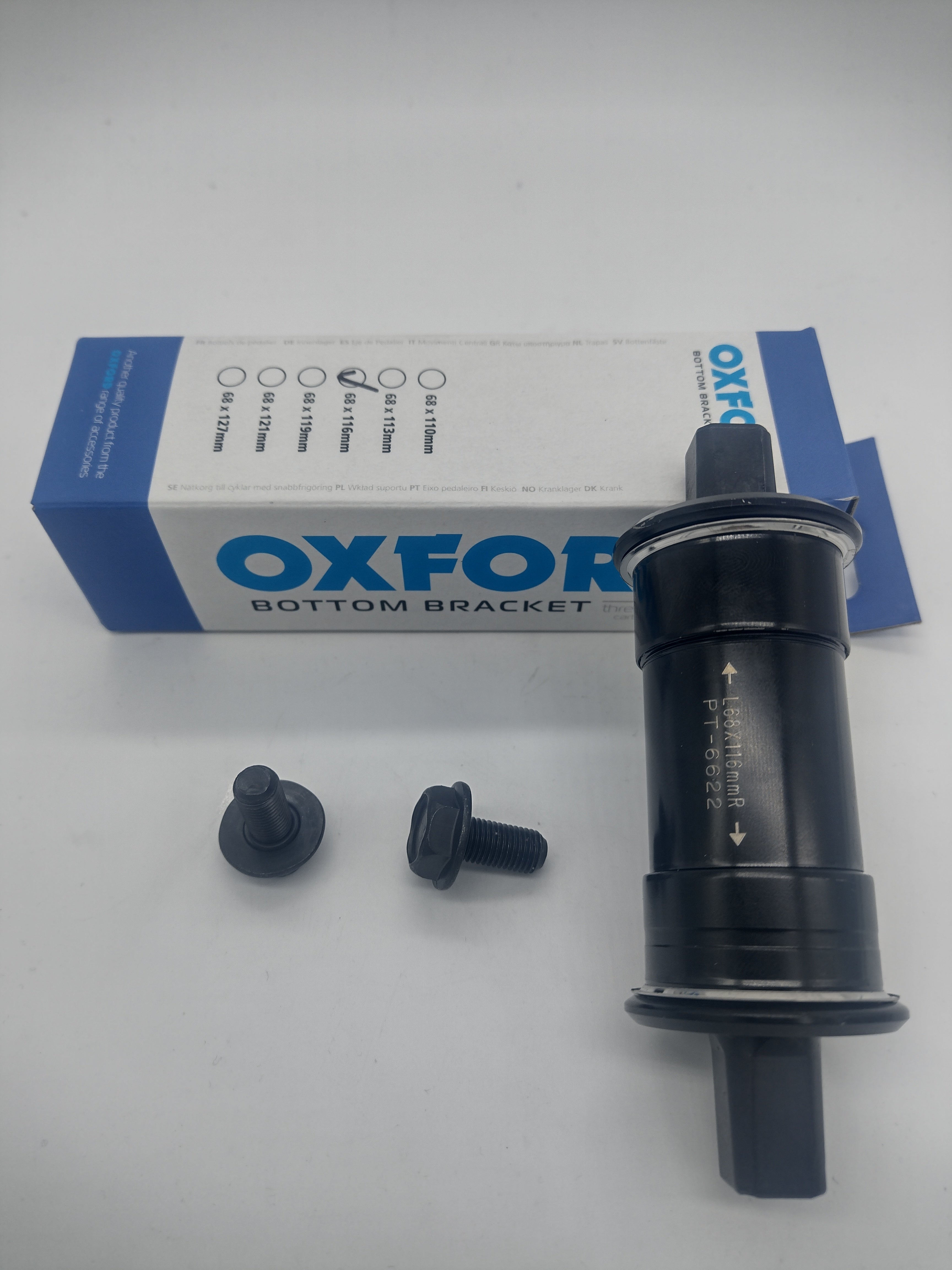 OXBB193A Oxford Bottom Bracket Unit Threadless 116X68