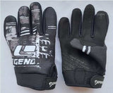 Legend Full Finger Gloves - Kids - Small - Blk/Wht