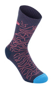 ALPINESTARS DROP SOCKS 15 DARK NAVY CORAL SIZE L